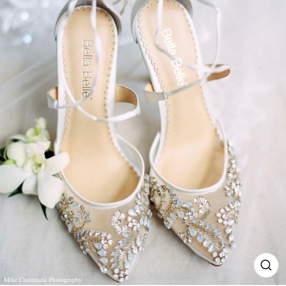 Bella Belle USA - Florence Crystal Embellished Heels For Weddings